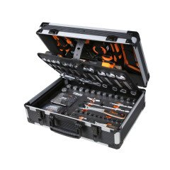 BW 2056E - Куфар със 163 бр. инструменти на 1/4" и 1/2" за обща употреба