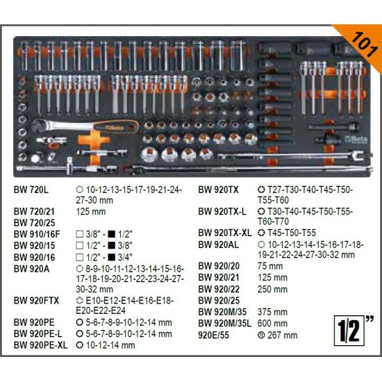 КОД:024006383 / BW 2400 RSC24AXXL-A - Количка за инструменти с 8 чекмеджета + ATS и комплект от 1061 бр. инструменти / BW 2400 RSC24AXXL-A от Beta категория Колички и шкафове за инструменти от Beta-Tools.bg