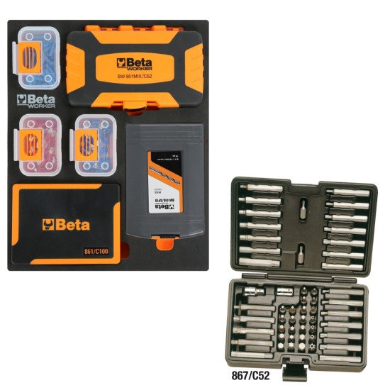 КОД:024006383 / BW 2400 RSC24AXXL-A - Количка за инструменти с 8 чекмеджета + ATS и комплект от 1061 бр. инструменти / BW 2400 RSC24AXXL-A от Beta категория Колички и шкафове за инструменти от Beta-Tools.bg
