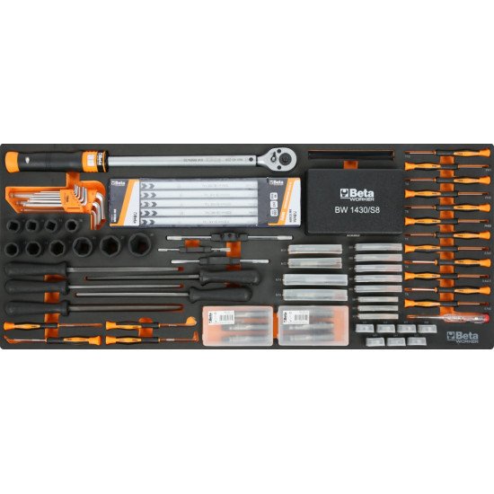 КОД:024006383 / BW 2400 RSC24AXXL-A - Количка за инструменти с 8 чекмеджета + ATS и комплект от 1061 бр. инструменти / BW 2400 RSC24AXXL-A от Beta категория Колички и шкафове за инструменти от Beta-Tools.bg
