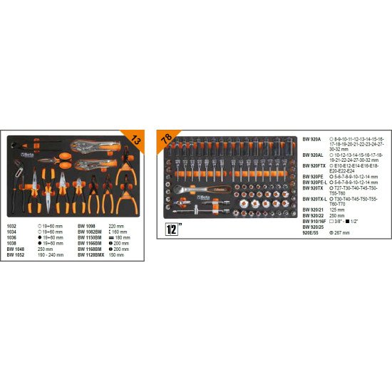 КОД:024006361 / BW 2400S XL9/E-XL-O - Количка за инструменти с 9 чекмеджета + ATS, с комплект от 487 бр. инструменти / BW 2400S XL9/E-XL-O от Beta категория Колички и шкафове за инструменти от Beta-Tools.bg