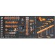 КОД:024006364 / BW 2400S XL9/E-XXL-O - Количка за инструменти с 9 чекмеджета + ATS, с комплект от 716 бр. инструменти / BW 2400S XL9/E-XXL-O от Beta категория Колички и шкафове за инструменти от Beta-Tools.bg