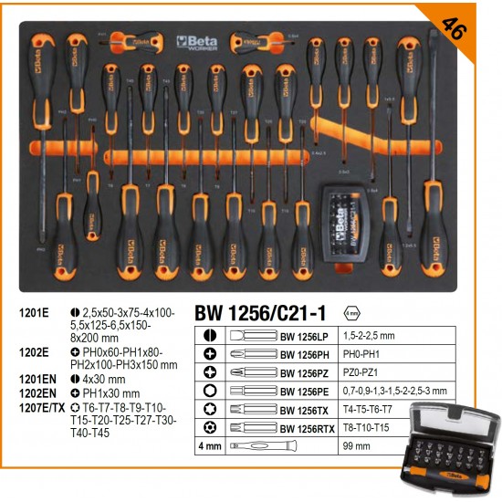 КОД:024006226 / BW 2400S R7/E-M - Количка за инструменти със 7 чекмеджета, с комплект от 309 бр. инструменти, червена / BW 2400S R7/E-M от Beta категория Колички и шкафове за инструменти от Beta-Tools.bg