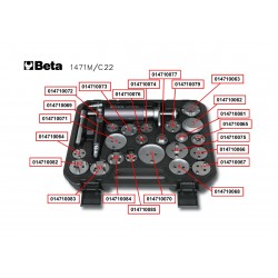 1471M/C22 - Пневматичен к-т с пистолет и аксесоари за раздвижване и освобождаване на спирачни цилиндри