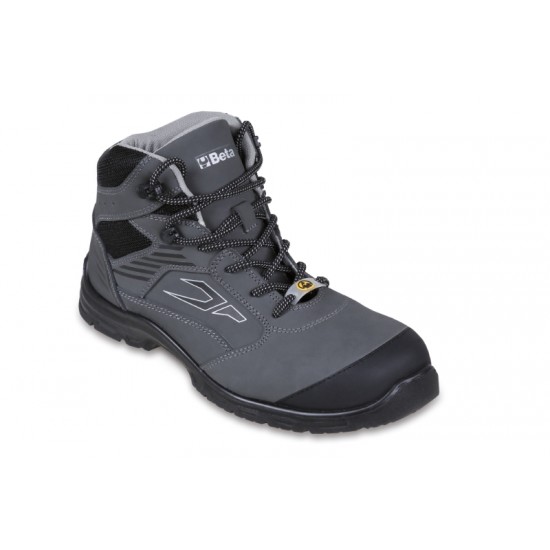 КОД:072180142 / 7218G 42 - Високи работни обувки Flex от ​Action набук, водоустойчиви, антиабразивна вложка над бомбето / 7218G 42 от Beta категория Работни обувки от Beta-Tools.bg