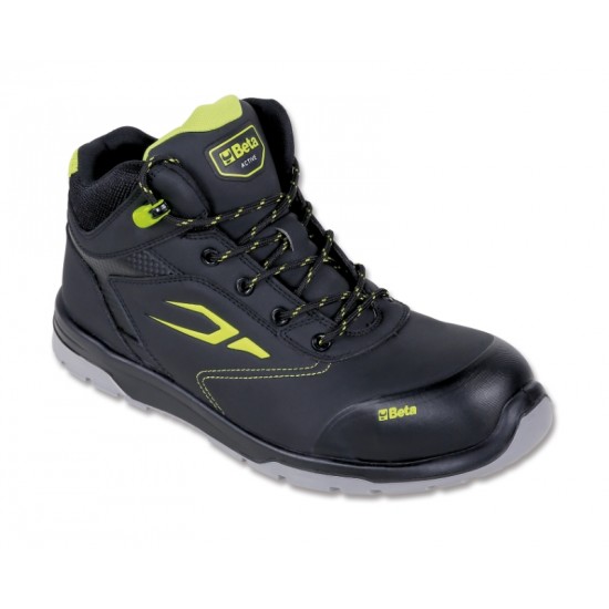 КОД:073210447 / 7321NA 47 - Високи работни обувки Active от набук, водоустойчиви, с антиабразивна подсилена мембрана в областта на бомбето / 7321NA 47 от Beta категория Работни обувки от Beta-Tools.bg