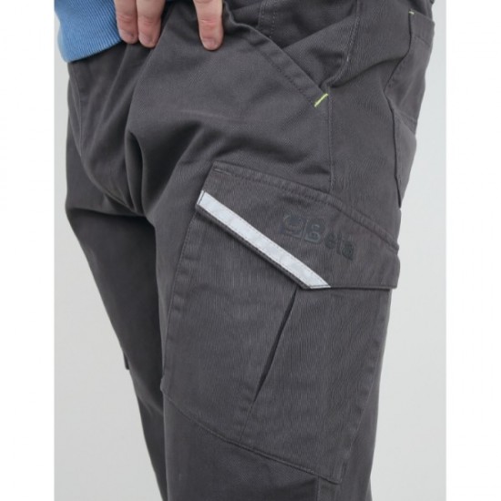КОД:078500103 / 7850G L - Работен панталон Cargo, 100% памук със Slim Fit кройка, сив / 7850G L от Beta категория Работни панталони от Beta-Tools.bg