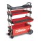 C27S-R - Сгъваема количка за инструменти за работа на открито, индустриално приложение, червена