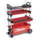 КОД:027000203 / C27S-R - Сгъваема количка за инструменти за работа на открито, индустриално приложение, червена / C27S-R от Beta категория Преносими колички, куфари и кутии от Beta-Tools.bg