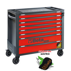 RSC24AXL/8-R - Количка за инструменти, широка версия, 8 чекмеджета + ATS, червена