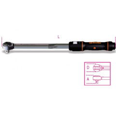 666N LBF.IN/5 - Динамометричен ключ Click-type на 3/8" (90-440 lbf.in) с реверсивна тресчотка