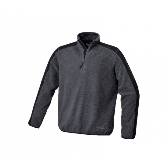 Пуловер, 100% микрофибър с полиестерни вложки, сиво/черно - 076320001 (СПРЯН ОТ ПРОИЗВОДСТВО)