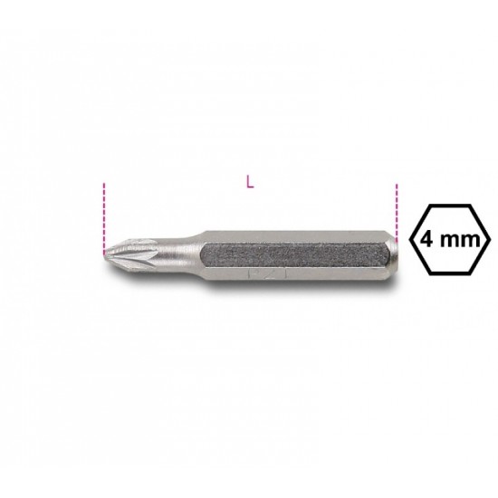 1256 PZ00 - Бит POZIDRIV 4 мм за микроотвертка, L=27мм