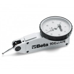 1662 AN - Индикаторен часовник 0-0,8мм със стойка и регулируем накрайник за измерване на деформации, хлабини и др.