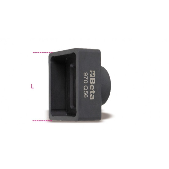 КОД:009700760 / 970 Q60 - Вложка ударна 60 мм на 3/4 за правоъгълни гайки (СПРЯНА ОТ ПРОИЗВОДСТВО) / 970Q 60 от Beta категория Инструменти за ремонт на автомобилни колела от Beta-Tools.bg