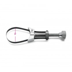 1491 - Ключ с метална лента и регулируема с винт дръжка за маслени филтри Ø65-110мм