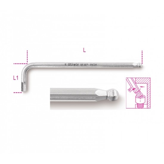 96INOX ES-BP2,5 - Шестограм с обла глава, серия INOX