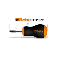 Отвертка POZIDRIV BetaEasy, скъсена - 012090103