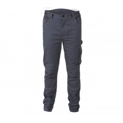 7830 ST/XS - Работен панталон от стреч, тясна кройка, T/C плат, 250 g/m2, сив