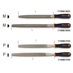 1719BM C/M250 - Пила полукръгла 250мм (10") със скосен връх и  Bi-material дръжка