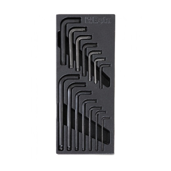 КОД:024240056 / 2424 T56 - К-т инструменти (Г-образни шестограми) в пластмасова тава (СПРЯН ОТ ПРОИЗВОДСТВО) / T56 от Beta категория Тави с инструменти от Beta-Tools.bg