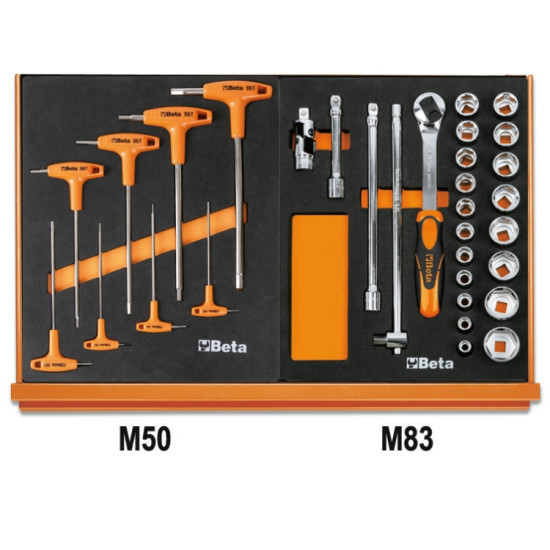 КОД:059041201 / Assortment of 90 tools for universal use in EVA foam trays 5904VU/1M / 67873 от  категория Beta-Tools.com от Beta-Tools.bg