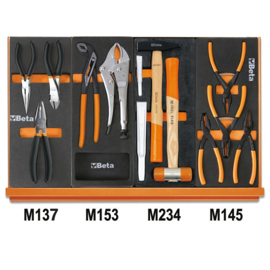 КОД:059041201 / Assortment of 90 tools for universal use in EVA foam trays 5904VU/1M / 67873 от  категория Beta-Tools.com от Beta-Tools.bg