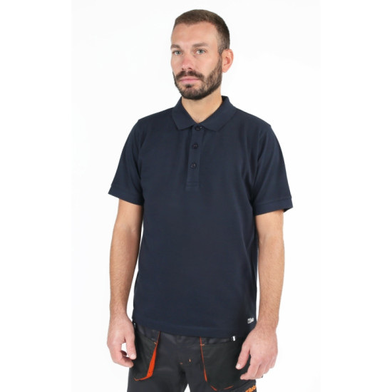 7552BL - Тениска тип Polo Shirt, с три копчета, от памучно пике, 200 g/m2, синя 7552BL - Тениска тип Polo Shirt, с три копчета, от памучно пике, 200 g/m2, синя