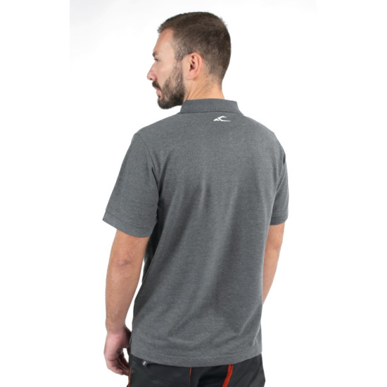 7552G L - Тениска тип Polo Shirt, с три копчета, от памучно пике, 200 g/m2, сив меланж 7552G L - Тениска тип Polo Shirt, с три копчета, от памучно пике, 200 g/m2, сив меланж