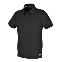 7552N - Тениска тип Polo Shirt, с три копчета, от памучно пике, 200 g/m2, черна 