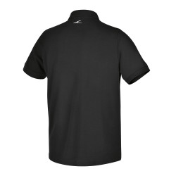 7552N - Тениска тип Polo Shirt, с три копчета, от памучно пике, 200 g/m2, черна 