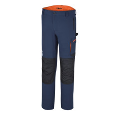 7660B - Работен панталон Top Line, олекотен, от стреч материя със Slim Fit кройка и много джобове, син