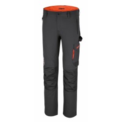 7660G - Работен панталон Top Line, олекотен, от стреч материя със Slim Fit кройка и много джобове, сив