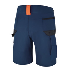 7661B - Работни бермуди стреч, олекотени, Slim fit кройка, сини 
