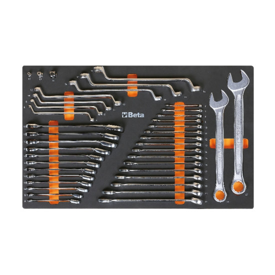 КОД:024500025 / Soft foam tray with tool assortment M25 / 89729 от  категория Beta-Tools.com от Beta-Tools.bg
