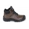 7236BK 46 - Високи работни обувки Trekking от ​Action набук, водоустойчиви, полиуретаново подсилване в областта на бомбето и система за бързо развързване