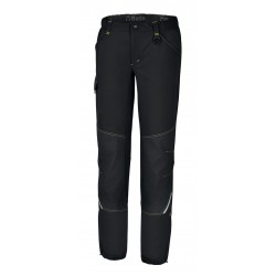 7600N XL - Работен панталон Trekking Heavy от стреч материя със Slim Fit кройка, черен
