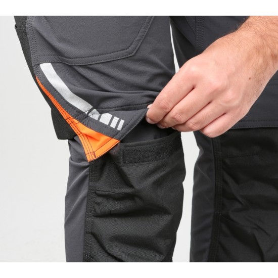 КОД:076500000 / 7650 XS- Работен панталон Top Line от стреч материя със Slim Fit кройка и много джобове, сив / 7650 XS от Beta категория Работни панталони от Beta-Tools.bg