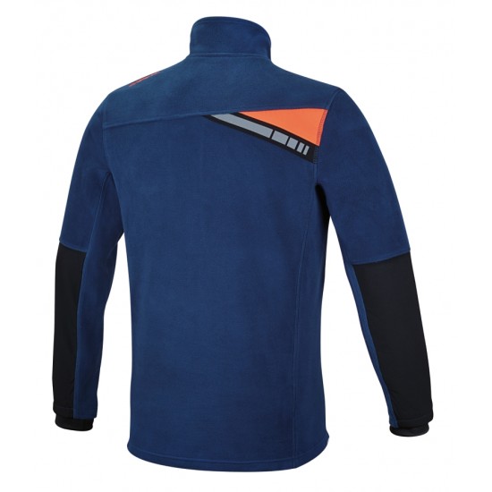 КОД:076540101 / 7654B S - Еластичен пуловер от полар, с къс цип, син / 7654B S от Beta категория Работно облекло от Beta-Tools.bg