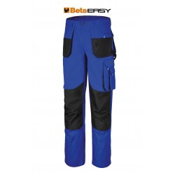 7900B - Работен панталон Easy с много джобове, син