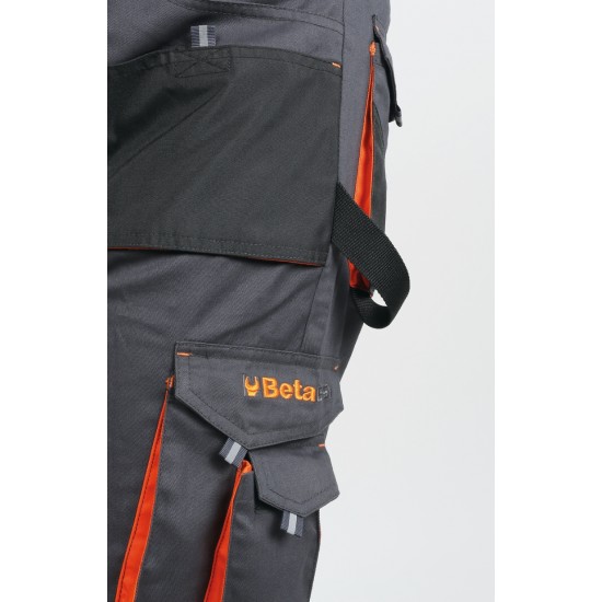 КОД:079000803 / 7900G L - Работен панталон Easy с много джобове, сив / 7900G L от Beta категория Работни панталони от Beta-Tools.bg