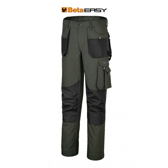 КОД:079000507 / 7900V XXXXL - Работен панталон Easy с много джобове, зелен / 7900V XXXXL от Beta категория Работни панталони от Beta-Tools.bg