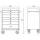 КОД:024003077 / C04TSS/7 - Количка за инструменти със 7 чекмеджета, изцяло изработена от неръждаема стомана INOX / C04TSS/7 от Beta категория Инструменти от неръждаема стомана от Beta-Tools.bg