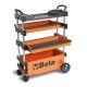 КОД:027000203 / C27S-R - Сгъваема количка за инструменти за работа на открито, индустриално приложение, червена / C27S-R от Beta категория Преносими колички, куфари и кутии от Beta-Tools.bg