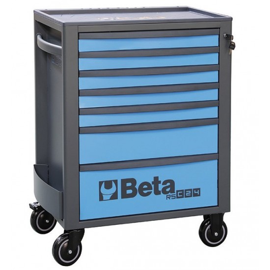 КОД:024004076 / RSC24/7-B - Количка за инструменти със 7 чекмеджета, синя-антрацит / RSC24/7-B от Beta категория Колички и шкафове за инструменти от Beta-Tools.bg