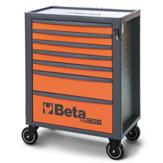 КОД:024004071 / RSC24/7-O - Количка за инструменти със 7 чекмеджета, оранжева-антрацит / RSC24/7-O от Beta категория Колички и шкафове за инструменти от Beta-Tools.bg
